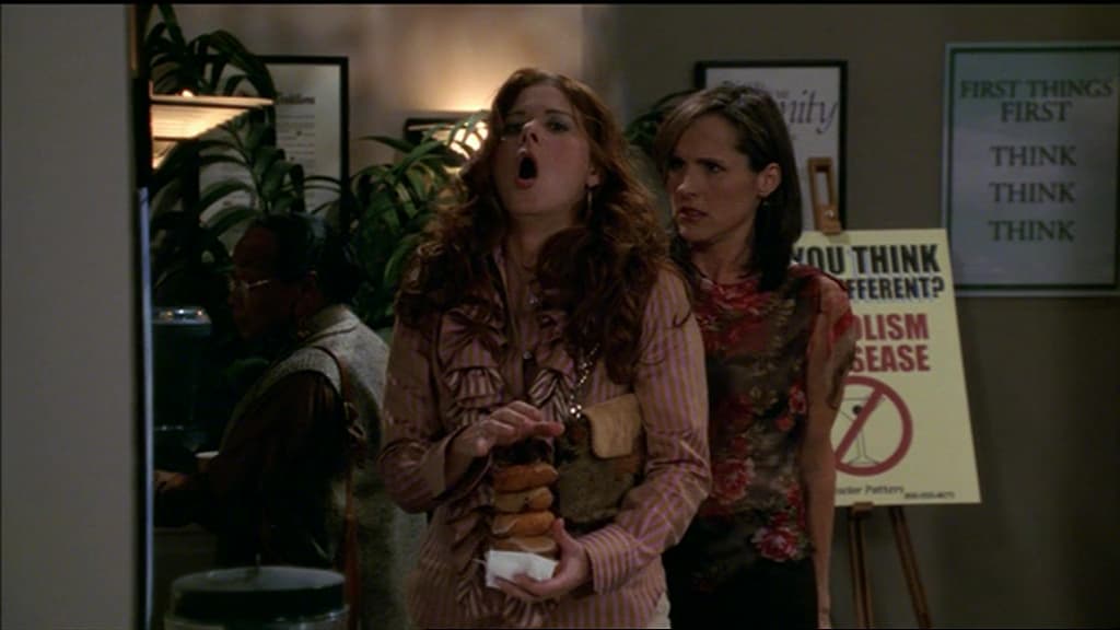 Val catches Grace stealing doughnuts at AA
